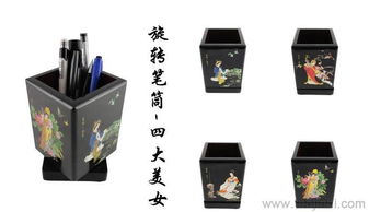 匠心独具 外事商务礼品新宠——传统漆器旋转笔筒摆件全解析